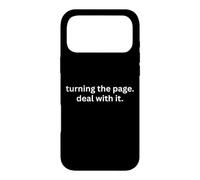 turning the page deal with it anti-motivational quote Case for iPhone 17 Pro Max