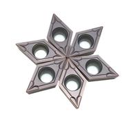 Turning Tool 10 Pieces of DCMT11T304 DCMT11T308 Carbide Tipped Internal CNC Tool Lathe Tools(DCMT11T308 US735)