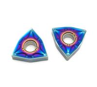 Turning Tool 10pcs Carbide WNMG080408 WNMG080404 KT7030 Blue Flame Serie CNC Milling Blade Cutting Insert Lathe Tools(WNMG080404-MA KT7030)