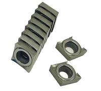 Turning Tool 10pcs CCGT060202 CCGT060204 CCGT060208 AK H01 Carbide Insert CNC for Metal Turning Tool Aluminum Copper Insert Cutting Tool Lathe Tools(CCGT060204 AK H01)