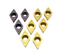 Turning Tool 10pcs DCMT070204 DCMT11T304 DCMT11T308 Internal Metal CNC Tool Carbide Turning Insert DCMT Lathe Tools(DCMT11T308 UE6020)