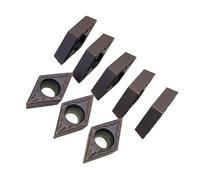 Turning Tool 10pcs DCMT11T308 HMP NC3020 Internal Carbide Insert Metal Lathe Tool Steel Processing CNC Turning Insert Lathe Tools(DCMT11T304 HM PC9030)
