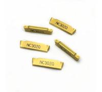 Turning Tool 10pcs MRMN200 NC3020 NC3030 PC9030 Carbide Inserts CNC Lathe Cutter Parting and Grooving Part Lathe Tools(MRMN200-G NC3030)