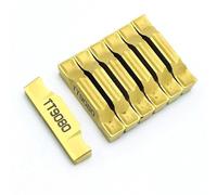Turning Tool 10pcs TDC2 TDC3 TDC4 TT9080 TT9030 Carbide Insert 2MM 3MM 4MM Slotting CNC Lathe Tool CNC Steel Processing Lathe Tools(TDC2 TT9080)