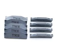 Turning Tool 10pcs TDC2 TDC3 TDC4 TT9080 TT9030 Carbide Insert 2MM 3MM 4MM Slotting CNC Lathe Tool CNC Steel Processing Lathe Tools(TDC4 TT9030)