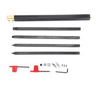 Turning Tool Holder Woodworking Lathe Rotating Profiling Hex Wrench Screw Accessories Kit for Woodworking Lathe Processing 45 Steel Aluminum Alloy Anodized Surface Treatment