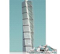 Turning Torso Puzzle Premium 100% Recycled Board Paper Rectangular Jigsaw Puzzle for Boy Or Girl 1000pcs (75x50cm)