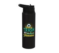 Turning Trash Into Treasure Recycling Garbage Stainless Steel Insulated Water Bottle
