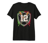 Turning Twelve is so Fun with This Melting Baseball Theme Premium T-Shirt