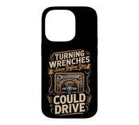 Turning Wrenches Since Before You Could Drive Mechanic Car Case for iPhone 14 Pro