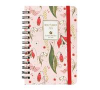 TURNOWSKY 12 Month Weekly Planner, Pocket Planner with Black Spiral and Round Corners, Metal Cutting in Cover, 168 Coloured Pages, Ideal for Work and University 9 x 13 h cm