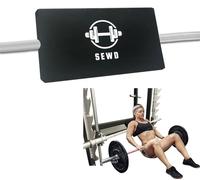 Turns Any Squat Stand Into Hip Push Machine by SEWD - Hip Thrust Bench Back Cushion Compatible with Olympic Dumbbell Bar - Training Mat