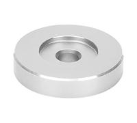 Turntable Adapter, 45 RPM Record Turntable Adapter Large Hole Conversion Sheet Vinyls Black Clamp Adapter for Most Big Hole Records Technicss Turntable Record Turntable Adapter (Silver)