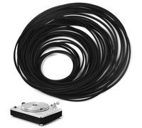 Turntable Belt, 30Pcs Cassette Belts, 40-135mm Mixed Square Rubber Recorder Turntable Belt Replacement 1mm Width Low Noise & Smooth for CD DVD Drives