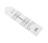 Turntable Cartridge Alignment Tool White Plastic Vinyl Record Protractor