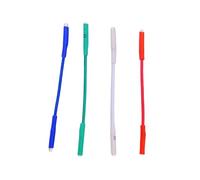 Turntable Cartridge Lead Wires - Silver Plated OFC Connectors, 4-Pack Phono Headshell Wires for Vinyl Record Players