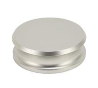 Turntable Disc Stabilizer, Professional HiFi Aluminum Alloy Record Weight Stabilizer with Silicone Bottom Pad, 253g Turntable Weight Clamps for Belt and Direct Drive (Silver)