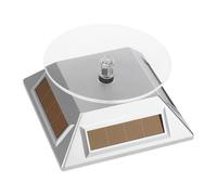 Turntable Display Stand - 360 Degree Rotating Automatic Display Plate,Manual Reversal Automatic Revolving Stand for Jewelry, Cup, Mobile Phones, Printed Works