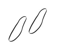 Turntable Drive Belt 2-Pack, 4-5mm Wide Flat Black Rubber Replacement Strap for Record Players(Breite 4mm,Fold Length 175mm)