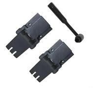 Turntable Dust Cover Hinges for Kenwood -67F, Plastic Replacement Kit | for robust Plastic, Smooth Opening, Compact Design, Easy Install, Includes Cleaning Brush, 2-pack