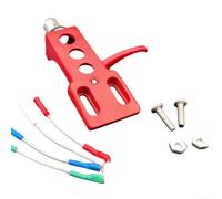Turntable Headshell For Audio-Technica AT3600L AT91 Cartridge, Magnetic Stylus Holder With Cables For Pioneer PLX-1000 PL-518 PL-530 Turntables(Red)