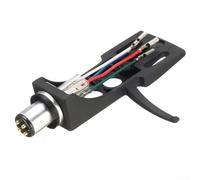 Turntable Headshell With Cartridge For Audio-Technica AT3600L AT91, Magnetic Stylus Holder For Pioneer PLX-1000 Turntables, Metal Shell(Black)