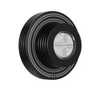 Turntable LP Vinyl Record Stabilizer Clamp Full Aluminum Alloy Anti Slip Vibration Reduction Sound Enhancement Black Silver(Black color)