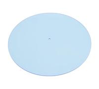 Turntable Mat Acrylic Transparent Record Player Platter Slipmat Upgrade Sound Quality Reduce Static Dust Noise for 12 Inch Vintage Record Player 300 x 300 x 3mm (Light Blue)