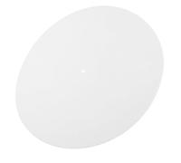 Turntable Mat for Vinyl Records and Phonographs White Felt | Sound Absorbing Grip, Cleaner Playback, One-piece 60g Design for Collectors and Beginners