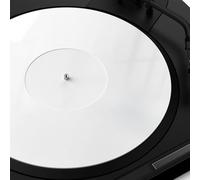 Turntable Mat Record Platter Slipmat: Acrylic Record Player Platter Vinyl Slipmat for Turntables Antistatic Tighter & Defined Bass, White