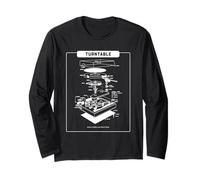 Turntable Music Makes My Heart Beat (Record Player Graphic) Long Sleeve T-Shirt