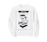 Turntable Music Makes My Heart Beat (Record Player Graphic) Sweatshirt
