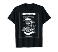 Turntable Music Makes My Heart Beat (Record Player Graphic) T-Shirt