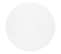 Turntable Platter Mat, 12 Inch Diameter Silicone Turntable Mat Anti-Static Anti-Slip Turntable Pad Record Player Mat LP Slipmat for Vinyl Record Mat Replacement Accessories (White)