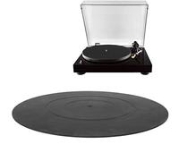 Turntable Platter Mat, 12 Record Turntable Slipmat Rubber Mat Anti Static Slipmat, Universal Turntable Slip Mat for LP Record Players