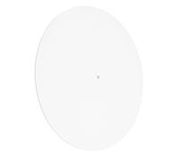 Turntable Platter Mat, Rubber Turntable LP Slipmat, 12 Universal LP Mat Pad for Record Players, Reduce Noise Tighter Bass Quality (White)