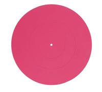 Turntable Platter Mat, Universal Rubber Record Player Mat for LP Turntables, 12 Inch Silicone Composite Slipmat to Reduce Noise and Enhance Tighter Bass Response (Roseate)
