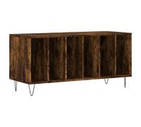 Vidaxl Record Cabinet Smoked Oak 100X38X48 Cm Engineered Wood