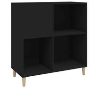 Turntable Player Stand Vinyl Record Storage Wood Side Cabinet Classic LP Holder