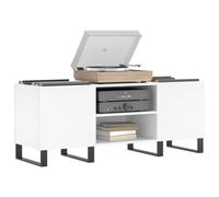 Turntable Player Stand Vinyl Record Storage Wood Side Cabinet Classic LP Holder