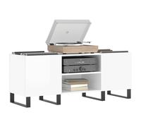 Turntable Player Stand Vinyl Record Storage Wood Side Cabinet Classic LP Holder