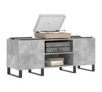 (concrete grey) vidaXL Record Cabinet Record Storage Cabinet Sideboard White Engineered Wood