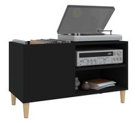 (black, 84.5 x 38 x 48 cm) vidaXL Record Cabinet Office Vinyl Storage Cabinet Sideboard Engineered Wood