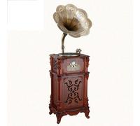Turntable Record Player with Built-in Speaker, Wireless Bluetooth, AM/FM Radio, USB Playback, Retro Gramophone Design, 33/45/78 RPM for Home Decoration