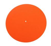 Turntable Record Slip Mat 2pcs Slip Mat Felt Turntable Platter For LP Vinyl Record Audio Replacement DIY Accessories(Orange)