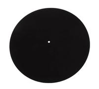 Turntable Record Slip Mat 2pcs Slip Mat Felt Turntable Platter For LP Vinyl Record Audio Replacement DIY Accessories(Black)