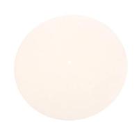Turntable Record Slip Mat 2pcs Slip Mat Felt Turntable Platter For LP Vinyl Record Audio Replacement DIY Accessories(White)