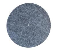 Turntable Record Slip Mat 3pcs Felt Turntable Platter Mat Slip Audiophile 3mm Thick For Vinyl Record(Gray)