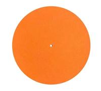 Turntable Record Slip Mat 3pcs Felt Turntable Platter Mat Slip Audiophile 3mm Thick For Vinyl Record(Orange)
