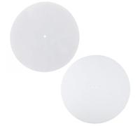 Turntable Record Slip Mat 3pcs Felt Turntable Platter Mat Slip Audiophile 3mm Thick For Vinyl Record(White)